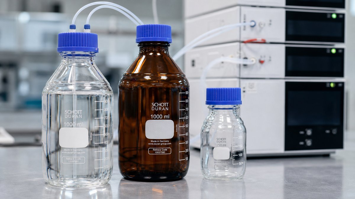 GL25, GL32, and GL45 Reagent Bottles: A Guide to Selecting Chromatography-Grade Solvent Storage