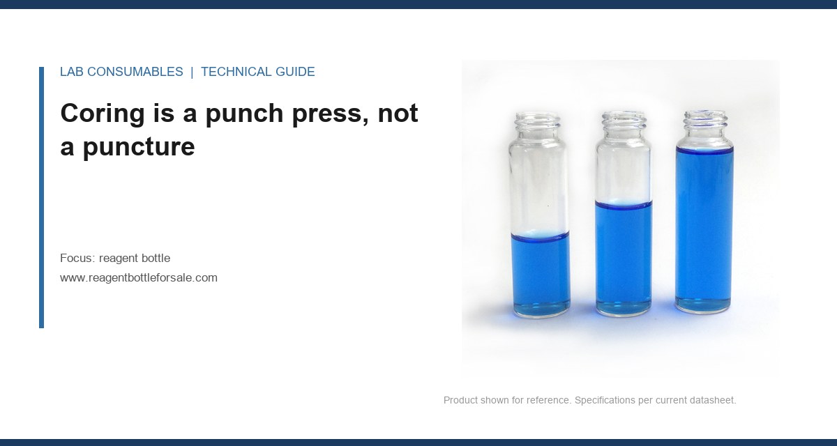 Coring is a punch press, not a puncture