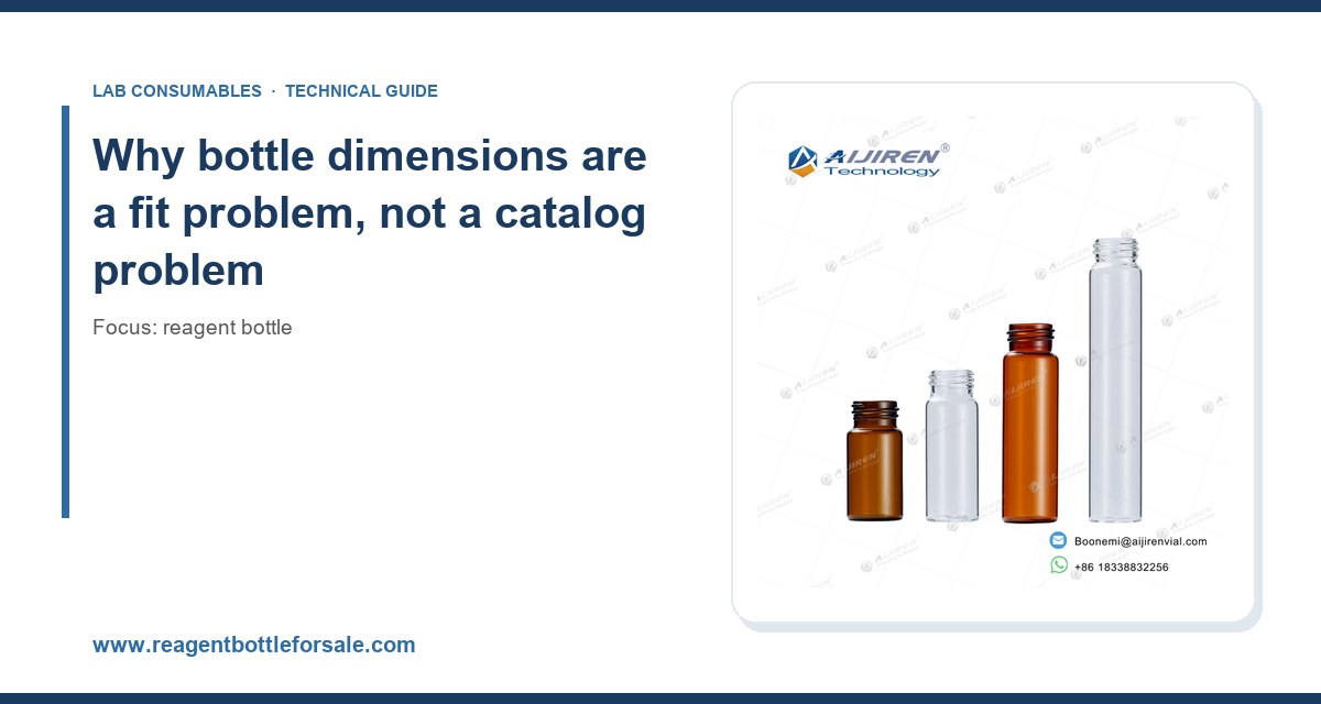 Why bottle dimensions are a fit problem, not a catalog problem