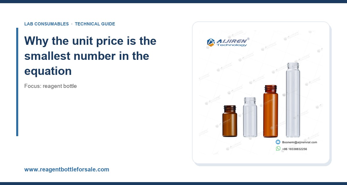 Why the unit price is the smallest number in the equation