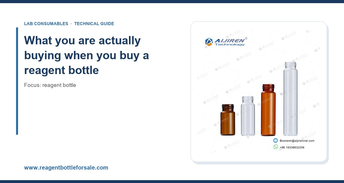 What you are actually buying when you buy a reagent bottle