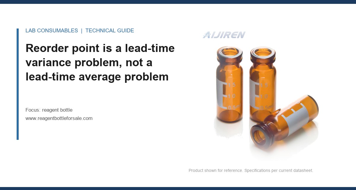 Reorder point is a lead-time variance problem, not a lead-time average problem