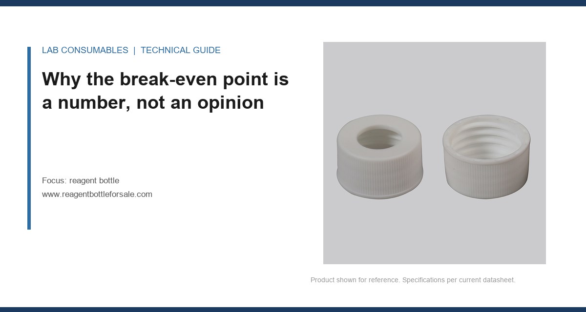 Why the break-even point is a number, not an opinion